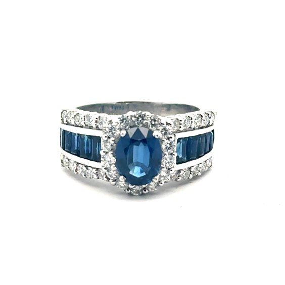 Ring Cianfrone Gioielli Woman in White Gold Zaffiro 1.67 Ct COLORE ZMCM - COLORE ZMCM